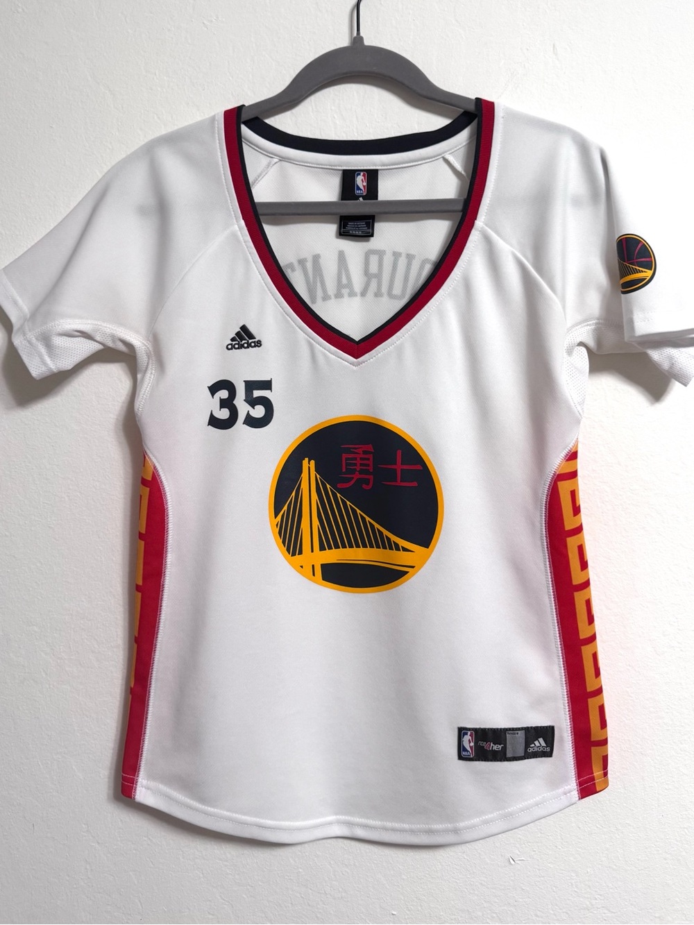 Golden State Warriors Classic Women Chinese New Year Jersey Durant Medium Rare